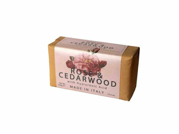 Rose & Cedarwood Bar Soap with Hyaluronic Acid