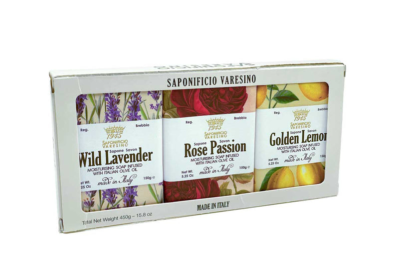 Natural Essentials Wrapped Bar Soap Gift Box Set